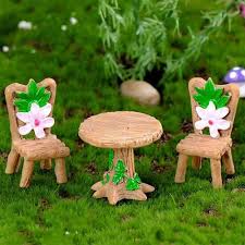 3pcs Tiny Set Of 3 Table And Chairs