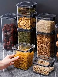 1pc Food Storage Jars Transpa