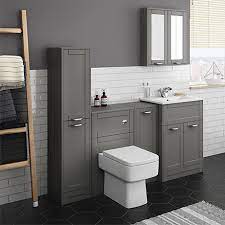 keswick grey sink vanity unit storage