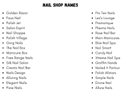 400 fancy nail salon name ideas