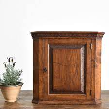 Small Antique Oak Wall Cabinet Mayfly