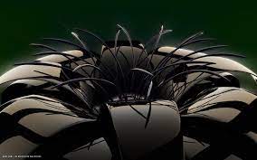 3d Black Shiny Glass Flower Dark Hd ...