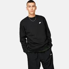Nike Sportswear Sweatshirt Nsw Crew Fleece Club Black White
