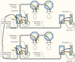 Wiring a 3 way switch with multiple lights in this circuit, two light fixtures are shown but more can be added by duplicating the wiring arrangement between the fixtures for each additional light. Multiple Lights 3 Way Switch Wiring Diagram Pdf