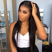 13x4 natural straight brazilian remy human hair lace frontal|clearance. 360 Lace Frontal Wig Pre Plucked With Baby Hair Brazilian Straight Human Hair Wigs