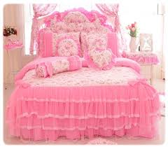 korea pink princess bedding set home