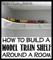 How To Build A Train Shelf Around A Room