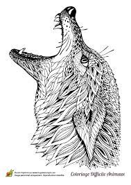 Mandala de loup à imprimer / les loups les animaux du monde une. Dessin A Colorier D Une Tete De Loup