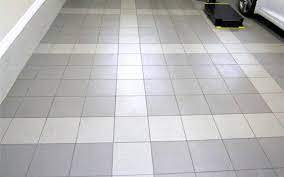 a porcelain tile garage floor long term