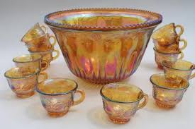 Vintage Marigold Er Carnival Glass