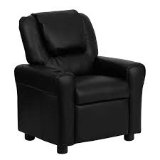 Black Leather Kids Recliner