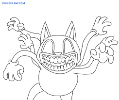 Print out and color this cat coloring page. Cartoon Cat Coloring Pages For Free Printing Wonder Day Coloring Pages For Children And Adults