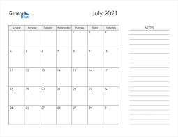 We offer printable july calendars for your free use! July 2021 Calendar Pdf Word Excel