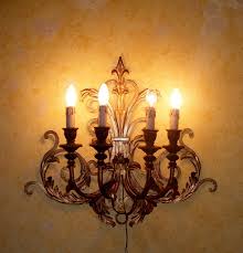 Big Wall Sconce Lamp With Four Lights