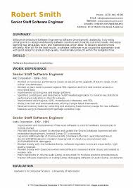 These provide guidance on several elements of crafting a strong resume to make the process quicker and easier for you. Senior Staff Software Engineer Resume Samples Qwikresume