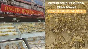 ing gold jewelry at ongpin chinatown