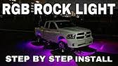 Oracle Lighting Underbody Rock Light Led Colorshift Bluetooth 8 Piece Kit Installation Youtube