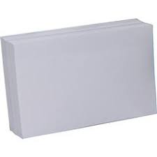 3 X 5 Index Cards Blank White Pack Of 100 Nordisco Com