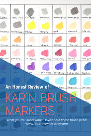 Karin Markers Review Lettering With Lesley Hand Lettering