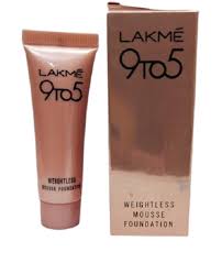 lakme white less moose foundation with