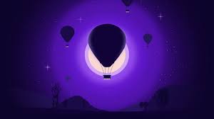 Download hd 2048x1152 wallpapers best collection. Download Hot Air Balloon Purple Dark Sky Silhouette Wallpaper 2048x1152 Dual Wide Widescreen