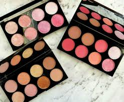 makeup revolution shimmer pink blushes