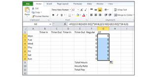 How To Create A Timesheet In Excel Tutorial Free
