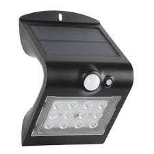 Defiant 120 Degree Solar Motion Activated Outdoor Integrated Led Area Light With Double Lighting Black Swl 1 5w Plus The Home Depot