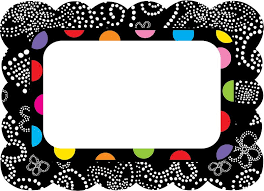Polka Dot Label Templates Free Colorful Bw Name Tags Come