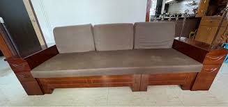 solid wood sofa with storage furniture