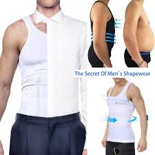 Men Body Shaper Slimming Shirt Compression Vest Elastic Sculpting Slim Shapewear