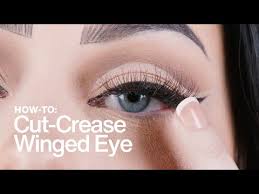 cut crease winged eye mac cosmetics