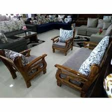 5 seater wooden sofa set