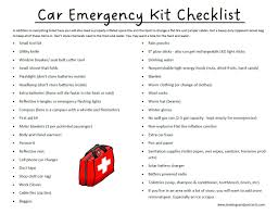 car emergency kit with free printables