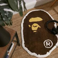 a bathing ape ape head rug mat a