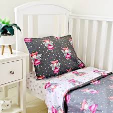 Baby Girl Bedding Set Pink Fairy Stars
