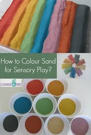 How To Colour Sand For Sensory Play