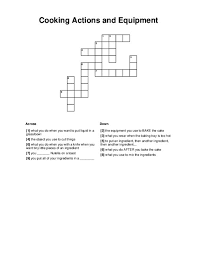 equipment crossword puzzle
