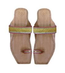 Leather Kolhapuri Chappal Sandal Footwear Traditional