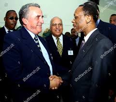 Haitian President Jean Bertrand Aristide right greets Editorial Stock Photo  - Stock Image | Shutterstock
