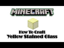 how do you craft yellow stained glass