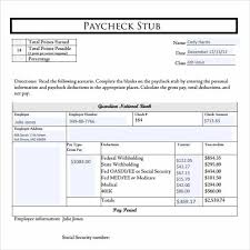 10 Pay Stub Templates Word Excel Pdf Formats