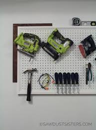 hang pegboard the easy way and frame
