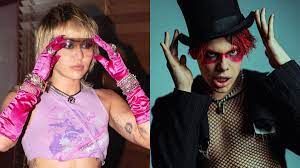 Miley cyrus appears to relapse into drinking inside la's infamous rainbow room bar as she gets very close with singer yungblud. Znpy7zaba98usm