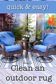 Easily Clean Your Outdoor Rug Flower