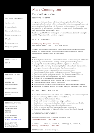 Browse our samples by profession & build your visualcv today! Kostenloses Personal Assistant Resume