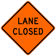 Lane Closed (C30) – California Barricade
