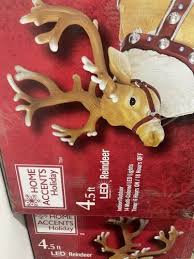 home accents holiday 4 5ft led reindeer