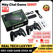 Máy chơi game Stick 4K - Máy chơi game 4 nút HDMI 3550 + 20 trò mới độc  quyền, kết nối không dây game 4 ~ 6 nút, PS1/GBA