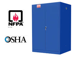 chemical storage cabinet blue